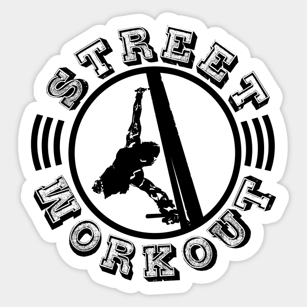 STREET STRENGTH- Human-Flag-B Sticker by Speevector